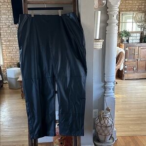 HELLY HANSEN WORK WEAR BLACK RAIN PANTS WADING 4 XL EXCELLENT